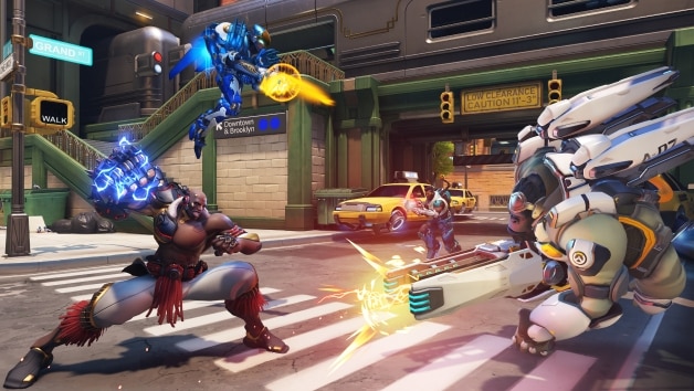 High-action team fight